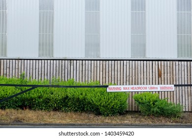 Max Headroom Height Sign At Car Park Entrance