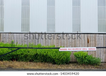 Similar – Barrier at car park entrance