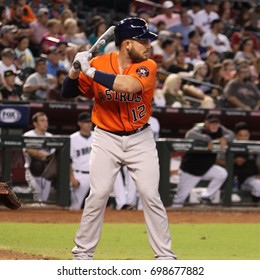 Max Stassi Catcher For The Houston Astros At Chase Field In Phoenix,AZ USA August 15,2017.