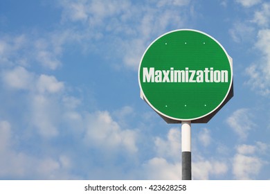 Maximization Sign