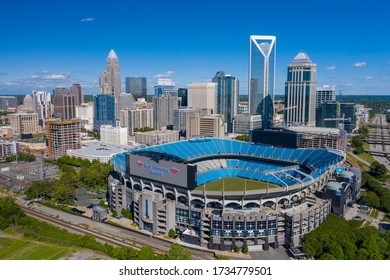May 01, 2020 - Charlotte, North Carolina, USA: Bank of America Stadium is home to the NFL’s Carolina Panthers in Charlotte, NC.