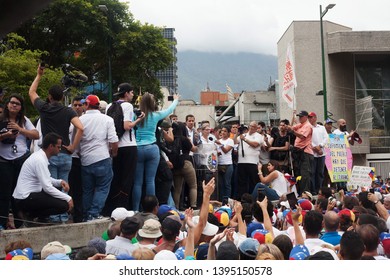 May 11, 2019. Caracas, Venezuela: Juan Guaidó Rallies Crowds In Caracas In Defense Of The National Assembly.