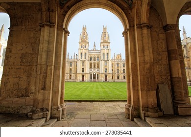 May 12, 2011. The quadrangle of All Souls College in Oxford, United Kingdom