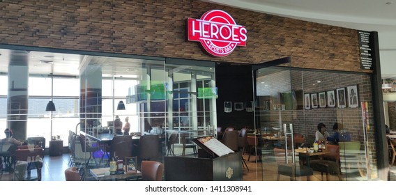 May 15 2019. The Entrance To Heroes Sports Bar. Piacro International Airport. Trinidad And Tobago.