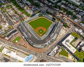 May 16, 2022 - Chicago, Illinois, USA: Aerial view of Guaranteed Rate Field is a Major League Baseball stadium in Chicago, Illinois. 