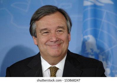 MAY 17, 2006 - BERLIN: Antonio Guterres Of The Unites Nations At A Press Conference After A Meeting In The Foreign Ministry In Berlin.