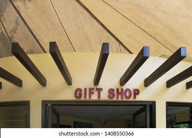 May 18, 2019-Davao Philippines : Gift Shop Of The Philippine Eagle Centre In Davao Philippines