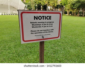 May 18/2019 Early Morning At Hong Lim Park With The Notice Board, Singapore Speakers' Corner