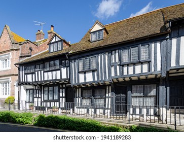 May 2015, Hastings, East Sussex, UK -  Ancient buildings in the Old Town in Hastings, Sussex, UK in the Old Town in Hastings, Sussex, UK