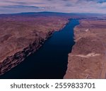 MAY 2024, VANTAGE, WASHINGTON -  Columbia River, Interstate 90 with scenic view of Columbia River