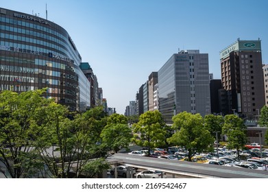 May 21, 2022 Hakata-ku Fukuoka City Fukuoka Prefecture Japan Building area near Hakata Station in Fukuoka City