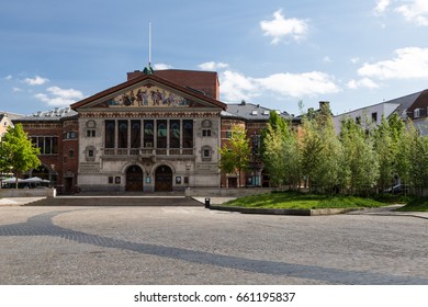 MAY 22 2017, Denmark, Aarhus. This Is The Aarhus Theatre. 19th Century By Architect Hack Kampmann