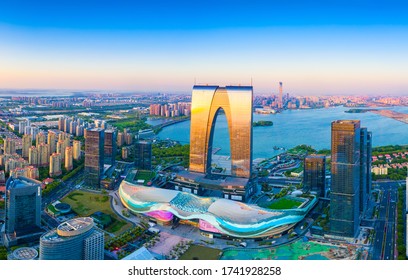 May 22, 2020:Cityscape Of CBD In Suzhou Industrial Park, Jiangsu Province, China