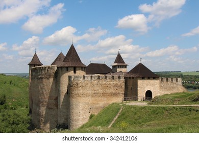 May 25, 2013 : Hotinskaya fortress  - Fortress X-XVIII centuries, situated in the city of Chernivtsi, Ukraine. - Shutterstock ID 342412106