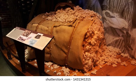 May 28, 2016, Cincinnati, OH, National Underground Railroad Freedom Center, Giant Cotton Bale On Display