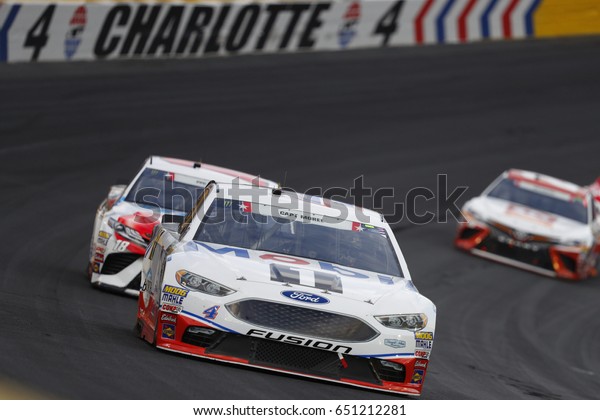 May 28, 2017 - Concord, NC, USA: Kevin Harvick (4)\
battles for position during the Coca Cola 600 at Charlotte Motor\
Speedway in Concord, NC.