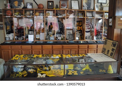 May 29, 2016, Milan, IN, Sports Memorabilia On Display At The Milan 1954 Hoosiers Museum