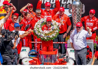 May 29, 2022 - Indianapolis, Indiana, USA: MARCUS ERICSSON (8) of Kumla, Sweden wins the Indianapolis 500 at Indianapolis Motor Speedway in Indianapolis, Indiana, USA.