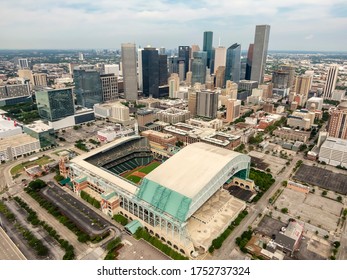 May 30, 2020 - Houston, Texas, USA: Minute Maid Park is a ballpark in Downtown Houston, Texas, as the home stadium of the Houston Astros of Major League Baseball (MLB). 