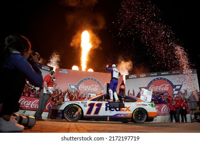 May 30, 2022 - Concord, NC, USA: Denny Hamlin Wins The Coca-Cola 600 At Charlotte Motor Speedway.