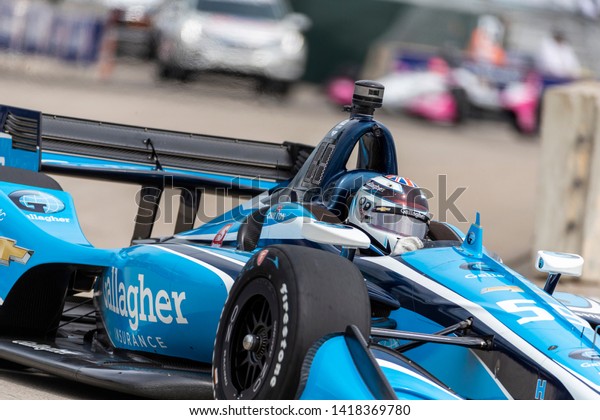 May 31, 2019 - Detroit, Michigan, USA:
MAX CHILTON (59) of England prepares to practice for the Detroit
Grand Prix at Belle Isle in Detroit,
Michigan.