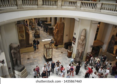 May, 4, 2019, Cairo, Egypt, Africa.
Interior View Of The Grand Egyptian Museum (GEM), Also Known As The Giza Museum, Described As The Largest Archaeological Museum In The World.
