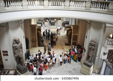 May, 4, 2019, Cairo, Egypt, Africa.
Interior View Of The Grand Egyptian Museum (GEM), Also Known As The Giza Museum, Described As The Largest Archaeological Museum In The World.
