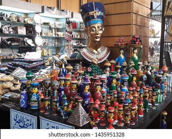 May, 4, 2019, Cairo, Egypt, Africa.
Souvenirs ( Figurines) At The Souvenir Shop In The Grand Egyptian Museum (GEM), Also Known As The Giza Museum. 
