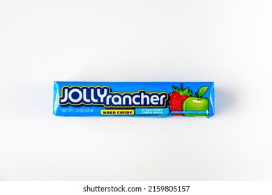 May 4, 2021. New York, USA. Pack Of Jolly Rancher Hard Candy With Fruit Flavor.