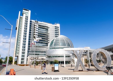 May 5, 2019 San Jose / CA / USA - The Modern City Hall Building Of San Jose On A Sunny Day, South San Francisco Bay Area, California