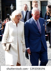  MAY 7, 2019 - BERLIN: Camilla, Duchess Of Cornwall  And Prince Charles During A Visit In Germany, Pariser Platz, Berlin-Mitte. 