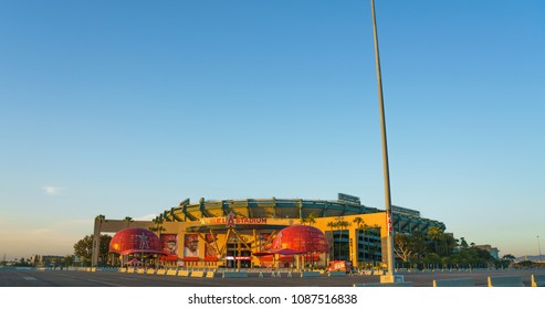 May 8 2018 : Angel Stadium Of Anaheim Entrance. Angel Stadium Is The Home Ballpark To Major League Baseball : Los Angeles Angels.