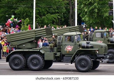 May 9, 2017, Voronezh, Russia: Military Equipment At The Victory Day Parade