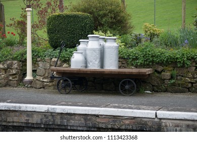 May/08/2018 - Carrog Railway Station, Wales, UK -With It's Old World Charm, Steam And Diesel Trains.