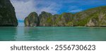 Maya bay with turquoise water in Phi phi islands Krabi