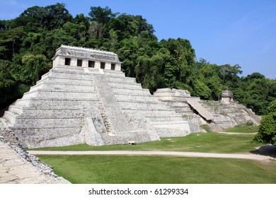 Maya Pyramid In Palenque