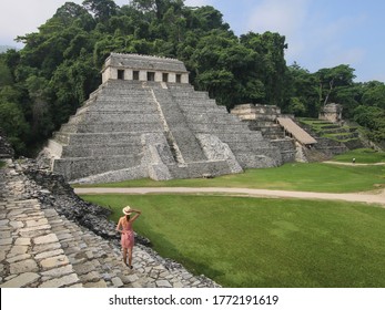 Maya Ruinen In Palenque, Mexico.