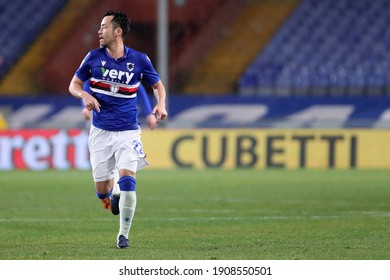 Maya Yoshida Of Uc Sampdoria  During The Serie A Match Between Uc Sampdoria And Juventus Fc At Stadio Luigi Ferraris On January 30, 2021 In Genoa, Italy.