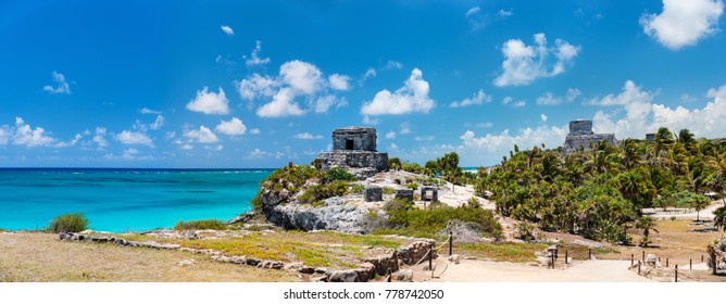 Ruinas mayas y hermosa costa caribeña en Tulum México