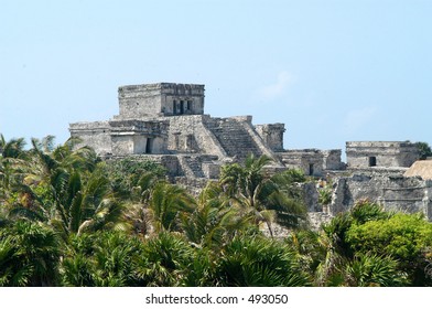 Mayan Ruins Of Tulum In Cancun, Mexico