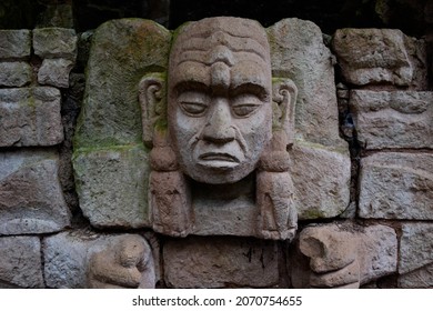 Mayan Sculpture Found In The Ruins Of Copan