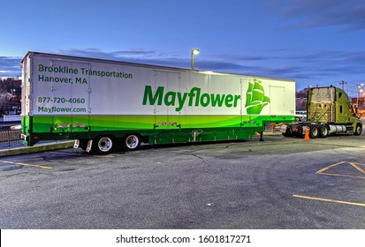 Mayflower Moving Company Trailer Van, Saugus Massachusetts USA, November 28, 2019