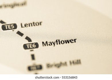 Mayflower Station. Singapore Metro Map.