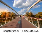 The Mayfly bridge is pedestrian and bicycle bridge in the centre of Szolnok in Hungary. The longest foot-bridge in Central Europe. New symbol of Szolnok.