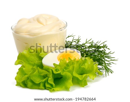 Similar – Image, Stock Photo Mayonnaise salad bowl isolated on a blue background