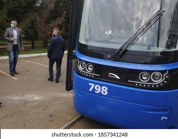 Mayor Of Kiev Vitaliy Klitschko During An Inspection Of The New PESA Trams, In Kiev, October 16, 2020.