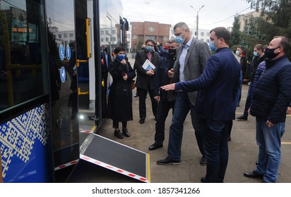 Mayor Of Kiev Vitaliy Klitschko During An Inspection Of The New PESA Trams, In Kiev, October 16, 2020.