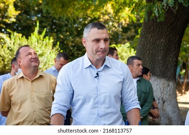 The Mayor Of Kyiv Vitali Klitschko During A Meeting In A New Park. Vitaliy Klitschko, Ukrainian Politician, Former Boxer. Kyiv, Ukraine. August 19, 2020