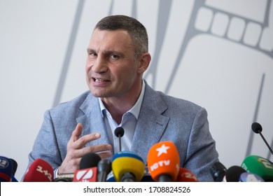 The Mayor Of Kyiv Vitaliy Klitschko During A News Conference In Kyiv, Ukraine. July 26, 2019.