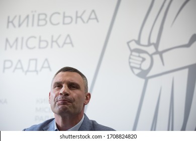 The Mayor Of Kyiv Vitaliy Klitschko During A News Conference In Kyiv, Ukraine. July 26, 2019.